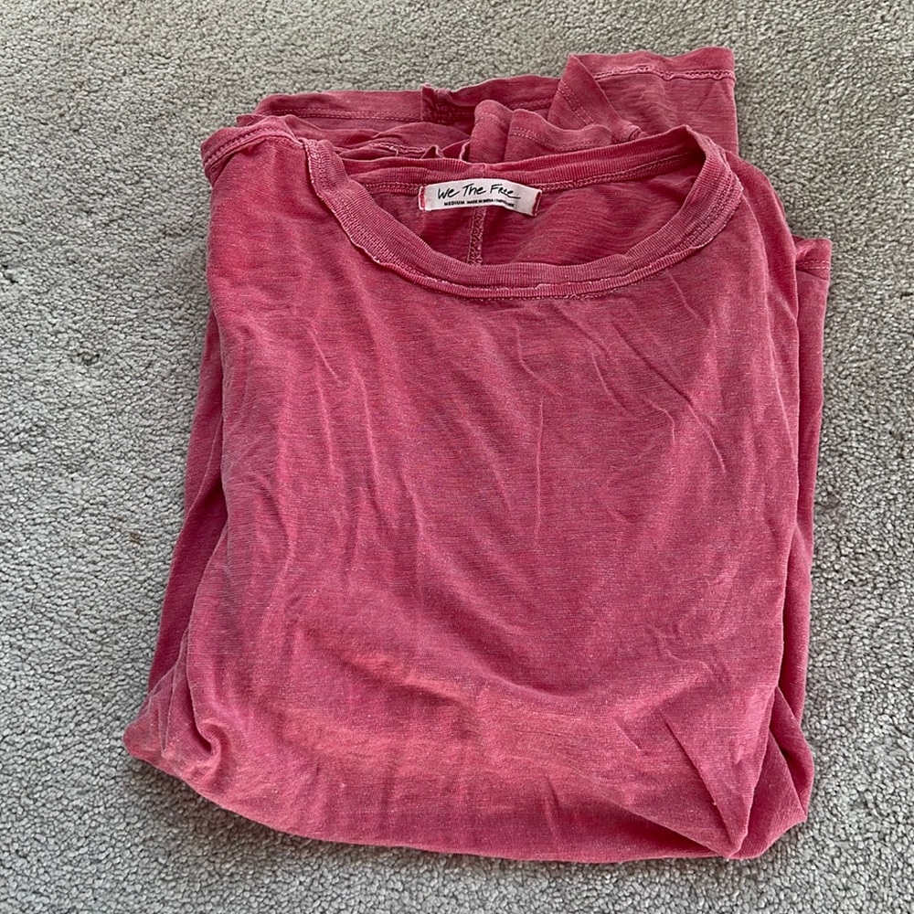 Oversized free people long sleeve shirt